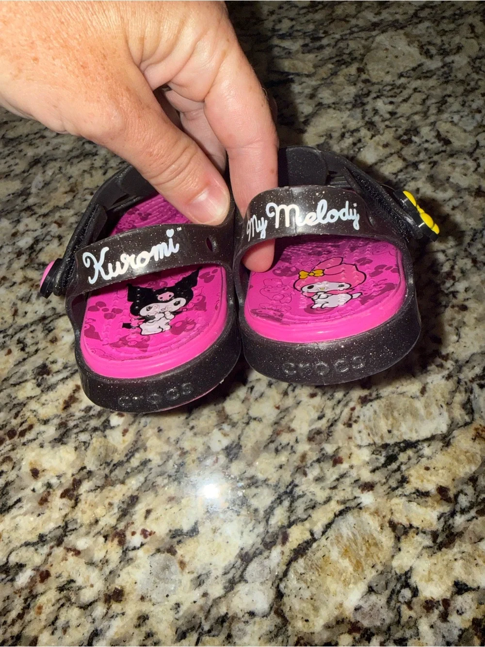 Crocs My Melody & Kuromi Pink and Black Jelly Sandals